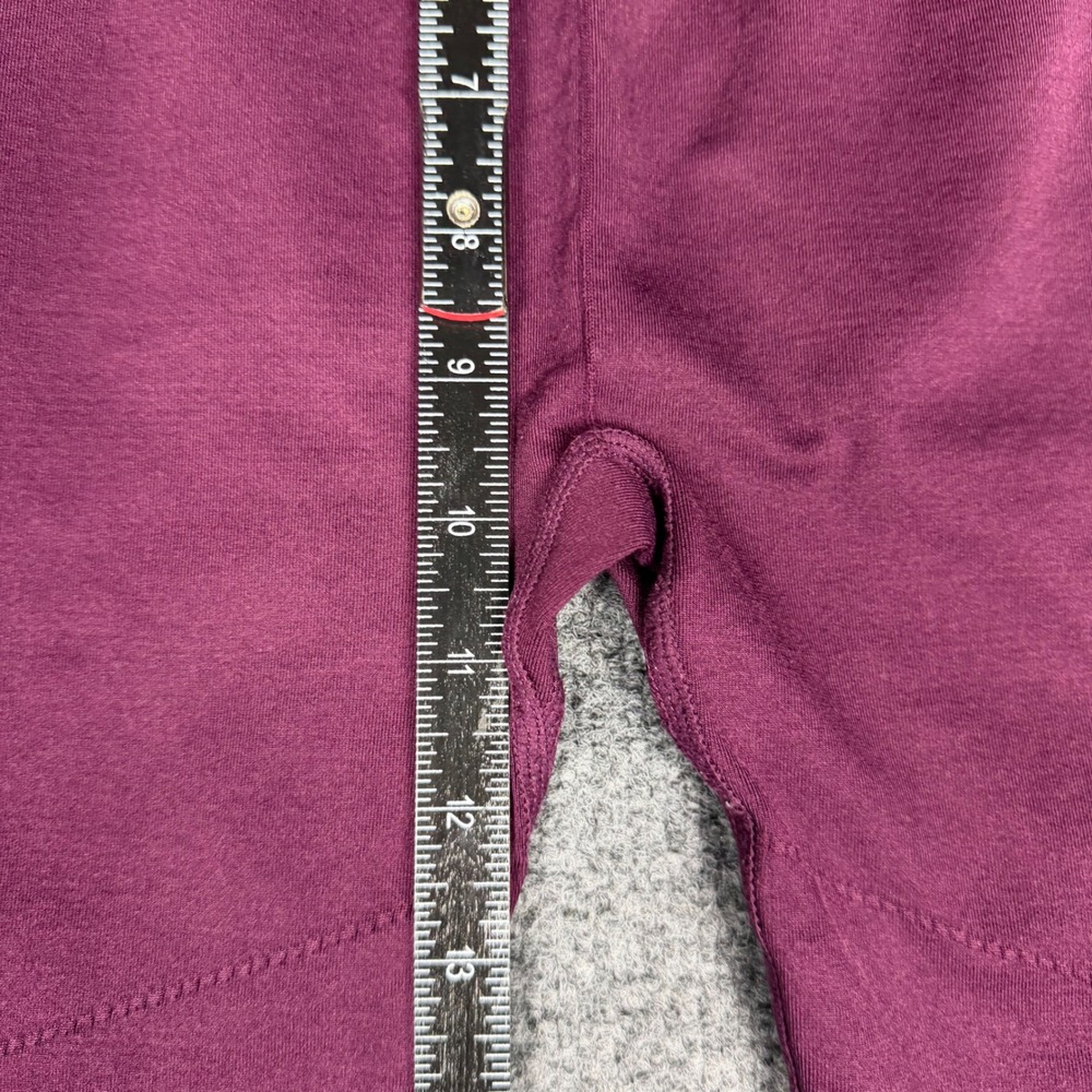 Fabletics Womens High Waisted Seamless Mesh Leggings Burgundy Size XS 7/8 Length - Picture 4 of 6